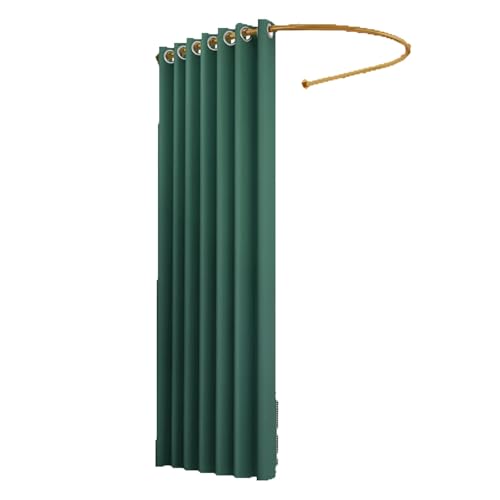 umkleidekabine mobil U-förmige Umkleidekabine tragbares Ankleidezimmer einfache mit Vorhängen Compatible with Privatsphäre das Home-Office-Einkaufszentrum umkleidekabine(Dark green,85*80cm) von ROSEEONNE