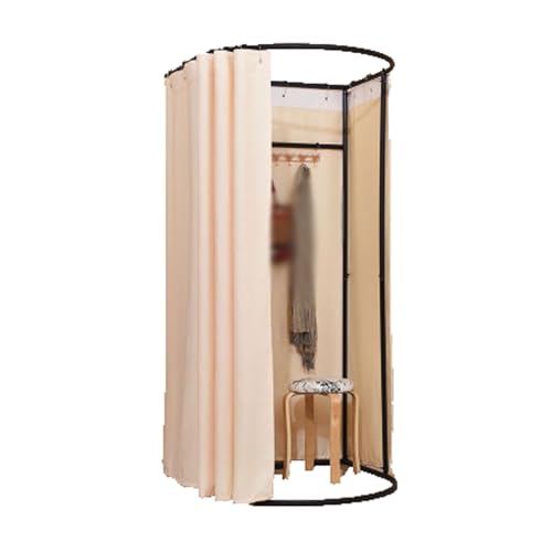 umkleidekabine mobil Umkleidekabine Compatible with Bekleidungsgeschäfte, Bügeleisen, mobile Umkleidekabine, tragbar, abnehmbar, Sichtschutz Compatible with den Einkauf umkleidekabine(Ivory) von ROSEEONNE