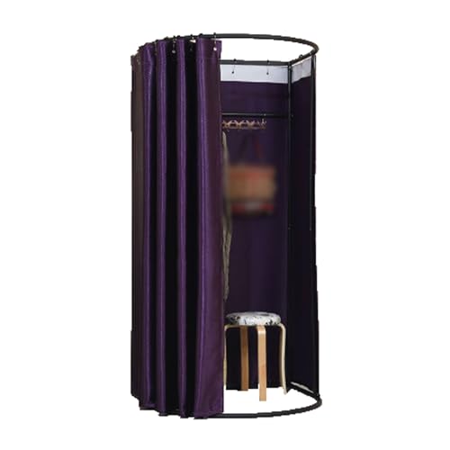 umkleidekabine mobil Umkleidekabine Compatible with Bekleidungsgeschäfte, Bügeleisen, mobile Umkleidekabine, tragbar, abnehmbar, Sichtschutz Compatible with den Einkauf umkleidekabine(Purple) von ROSEEONNE