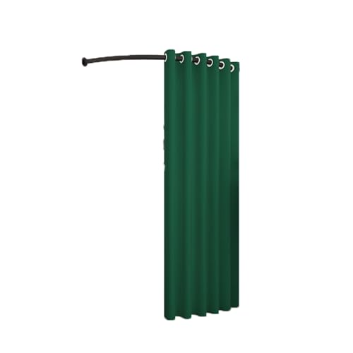 umkleidekabine mobil Umkleidekabine mit C-Stange, tragbar, temporäre Umkleidekabine, geeignet Compatible with Büro, Bekleidungsgeschäft, Schlafzimmer, 4 Größen umkleidekabine(Dark green,80cm) von ROSEEONNE