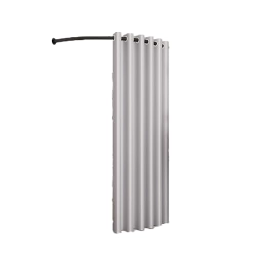 umkleidekabine mobil Umkleidekabine mit C-Stange, tragbar, temporäre Umkleidekabine, geeignet Compatible with Büro, Bekleidungsgeschäft, Schlafzimmer, 4 Größen umkleidekabine(Silver gray,90cm) von ROSEEONNE