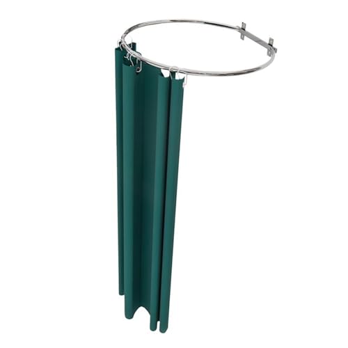 umkleidekabine mobil Wandsäulen-Umkleidekabine Metall O-förmiger Ankleideraum tragbarer geeignet Compatible with Bekleidungsgeschäfte Büros Einkaufszentren umkleidekabine(Dark green,30*70cm) von ROSEEONNE