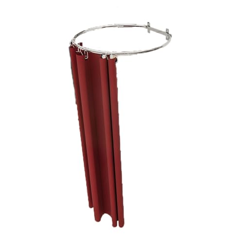 umkleidekabine mobil Wandsäulen-Umkleidekabine Metall O-förmiger Ankleideraum tragbarer geeignet Compatible with Bekleidungsgeschäfte Büros Einkaufszentren umkleidekabine(Wine red,40*90cm) von ROSEEONNE