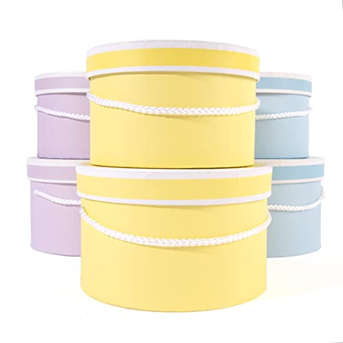 ROSEMARIE SCHULZ Heidelberg Box 2er Set Geschenk Deko rund in Pastell (Gelb-Pastell) von ROSEMARIE SCHULZ Heidelberg