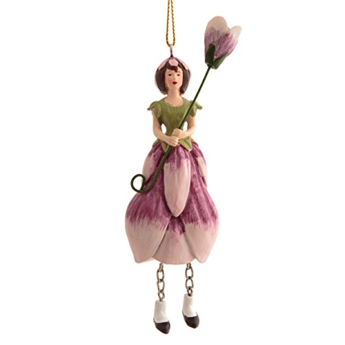 ROSEMARIE SCHULZ Heidelberg Dekofigur Blumenmädchen Magnolie zum Hängen Flower Fairy Figur Blumenfigur Skulptur Blumenkinder von ROSEMARIE SCHULZ Heidelberg