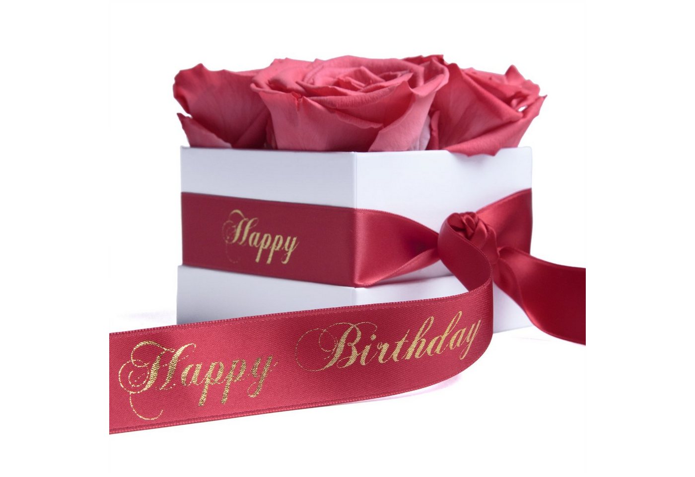 Kunstblume Infinity Rosenbox Happy Birthday Geschenk Geburtstag für Frauen Rose, ROSEMARIE SCHULZ Heidelberg, Höhe 8.5 cm, echte Rosen haltbar 3 Jahre, Made in Germany Kunstblume Infinity Rosenbox Happy Birthday Geschenk Geburtstag für Frauen Rose, ROSEMARIE SCHULZ Heidelberg, Höhe 8.5 cm, echte Rosen haltbar 3 Jahre, Made in Germany von ROSEMARIE SCHULZ Heidelberg