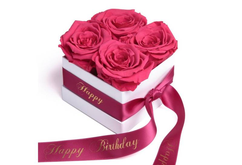 Kunstblume Infinity Rosen Rosenbox Happy Birthday Geburtstag Geschenk für Frauen Rose, ROSEMARIE SCHULZ Heidelberg, Höhe 8.5 cm, echte Rosen lang haltbar, Made in Germany Kunstblume Infinity Rosen Rosenbox Happy Birthday Geburtstag Geschenk für Frauen Rose, ROSEMARIE SCHULZ Heidelberg, Höhe 8.5 cm, echte Rosen lang haltbar, Made in Germany von ROSEMARIE SCHULZ Heidelberg