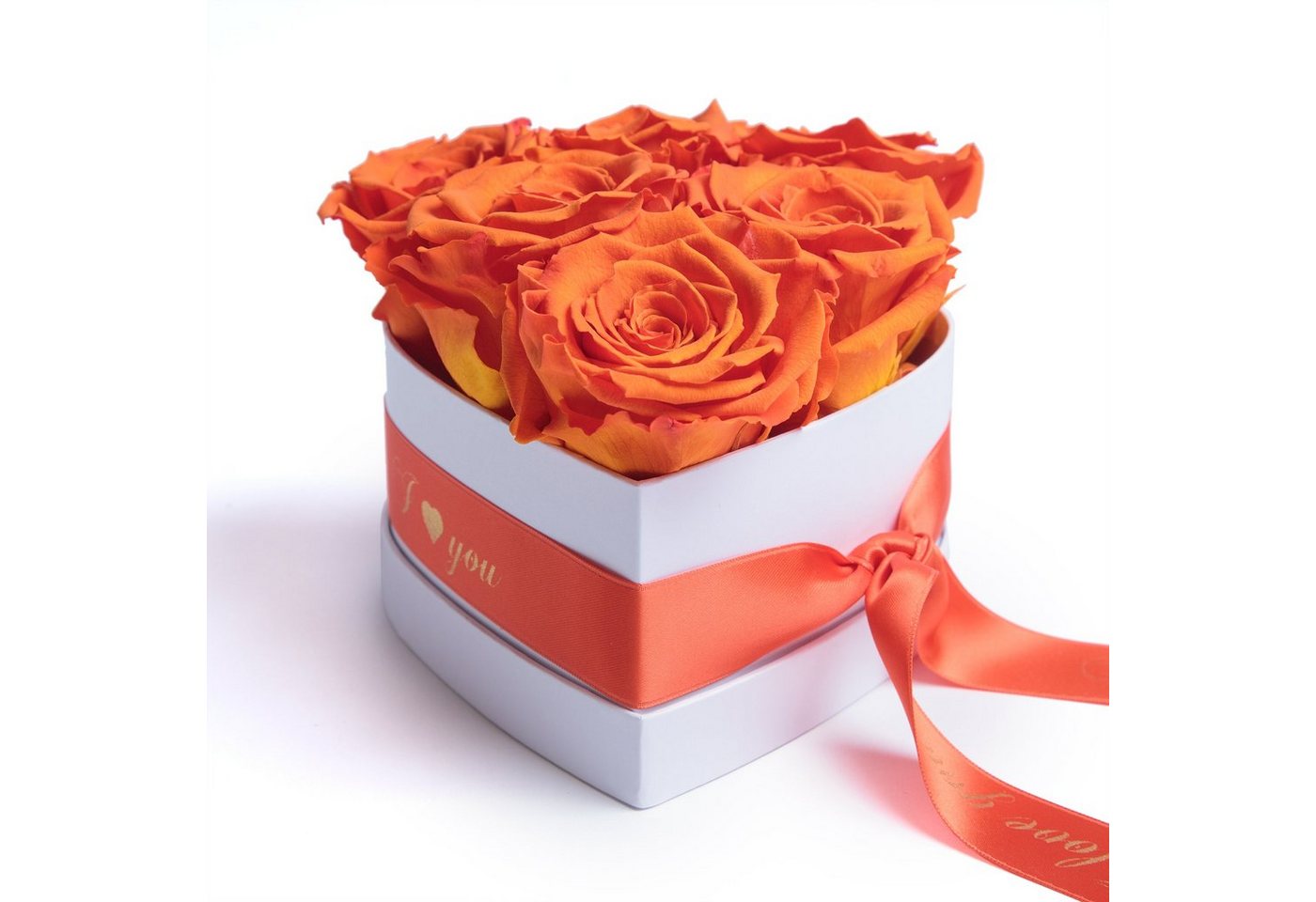 Kunstblume Infinity Rosenbox Herz 6 ewige Rosen I Love You Geschenk für Frauen Rose, ROSEMARIE SCHULZ Heidelberg, Höhe 10 cm, Valentinstag Geschenk für Frau von ROSEMARIE SCHULZ Heidelberg