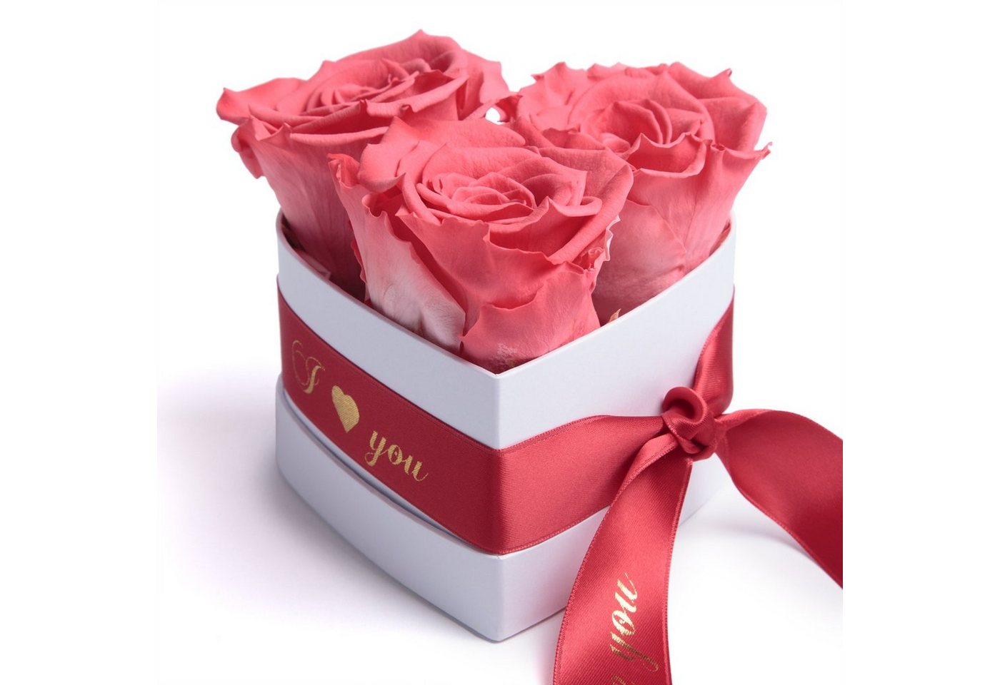 Kunstblume Rosenbox Herz 3 konservierte Infinity Rosen in Box I Love You Rose, ROSEMARIE SCHULZ Heidelberg, Höhe 8.5 cm, Valentinstag Geschenk für Sie, Made in Germany Kunstblume Rosenbox Herz 3 konservierte Infinity Rosen in Box I Love You Rose, ROSEMARIE SCHULZ Heidelberg, Höhe 8.5 cm, Valentinstag Geschenk für Sie, Made in Germany von ROSEMARIE SCHULZ Heidelberg