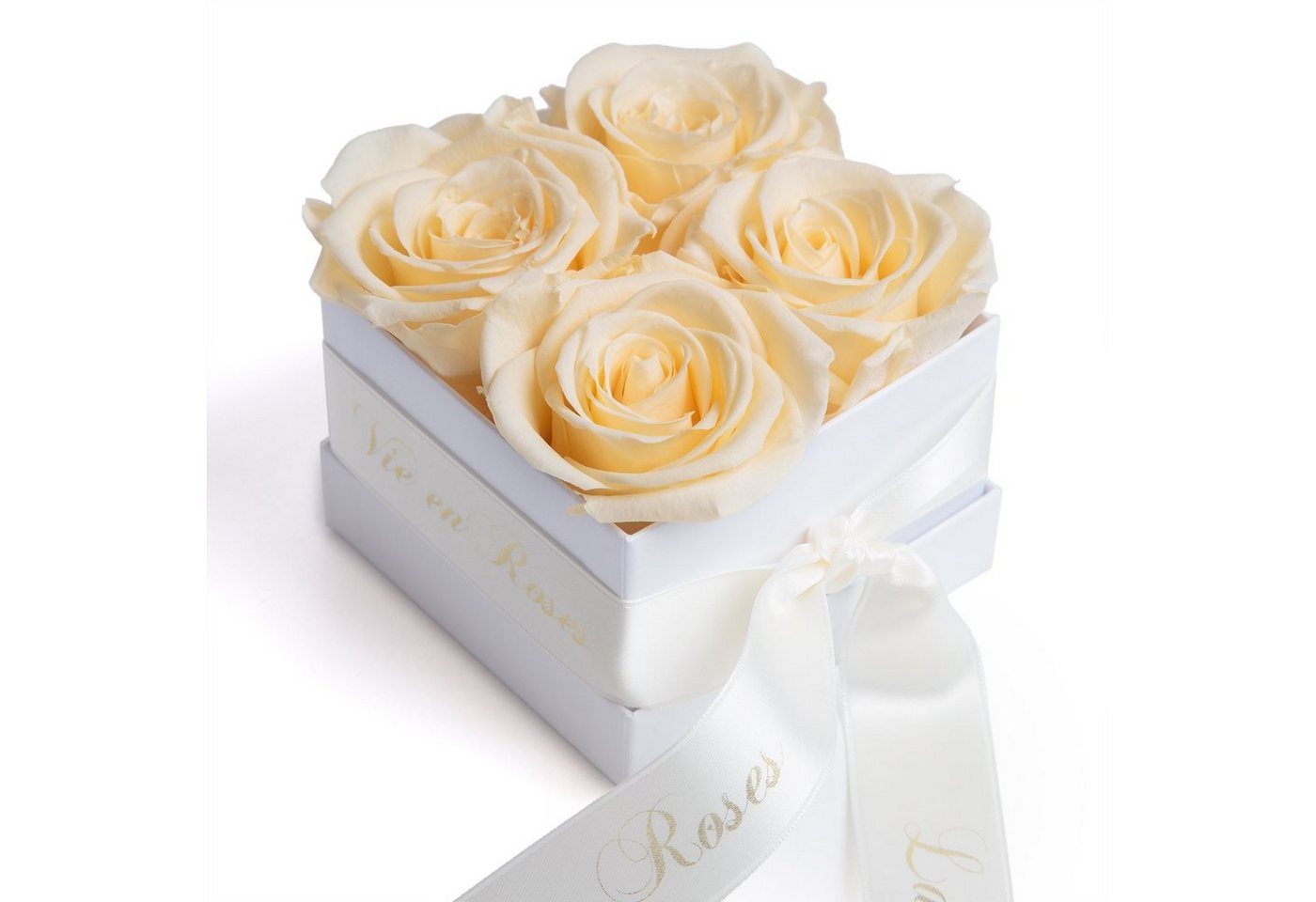 Kunstblume Rosenbox weiß Infinity Rosen Poesie Deko Geschenk für Damen Rose, ROSEMARIE SCHULZ Heidelberg, Höhe 8.5 cm, für Frauen zum Valentinstag, Made in Germany Kunstblume Rosenbox weiß Infinity Rosen Poesie Deko Geschenk für Damen Rose, ROSEMARIE SCHULZ Heidelberg, Höhe 8.5 cm, für Frauen zum Valentinstag, Made in Germany von ROSEMARIE SCHULZ Heidelberg