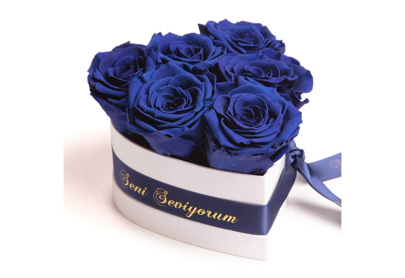 Kunstblume Seni Seviyorum Hediye Rosenherz 6 Infinity Rosen Liebesbeweis Rosen, ROSEMARIE SCHULZ Heidelberg, Höhe 10 cm, Valentinstag Geschenk für Frau von ROSEMARIE SCHULZ Heidelberg