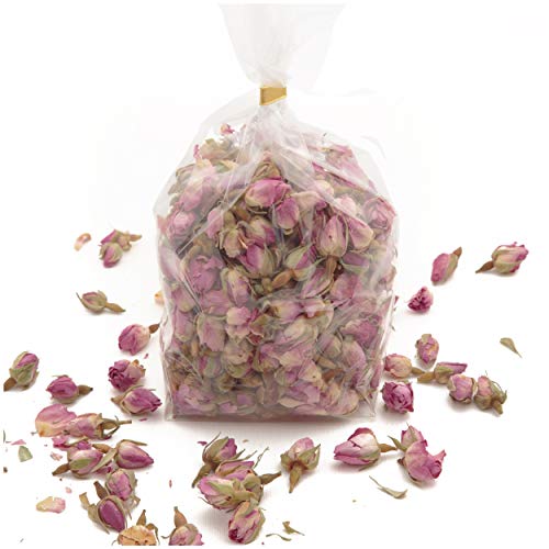 100 Gramm Rosa Rosenknospen und Rosenblätter getrocknet Potpourri parfümiert Duftkissen Füllung und Raumduft Diffuser Trockenblumen Rosa Deko von ROSEMARIE SCHULZ Heidelberg