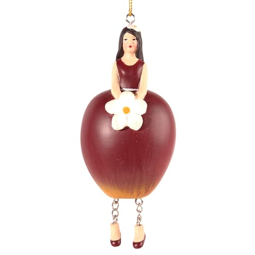 Blumenmädchen Deko Figur zum Hängen (Apfel) von ROSEMARIE SCHULZ Heidelberg