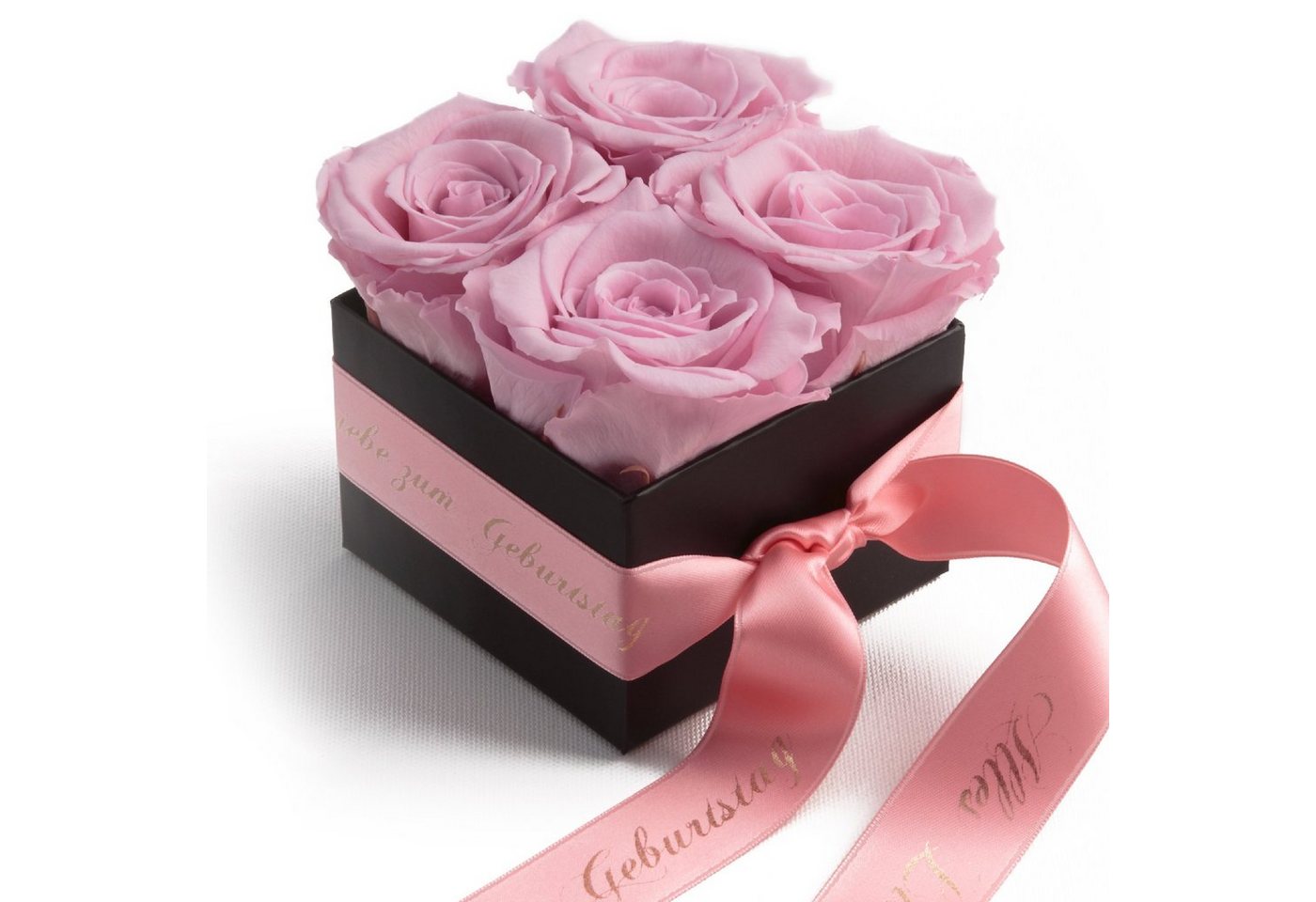 ROSEMARIE SCHULZ Heidelberg Dekoobjekt Rosenbox echte Rosen Alles Liebe zum Geburtstag Geschenk für Frauen (1 St), Echte konservierte Rosen, Made in Germany von ROSEMARIE SCHULZ Heidelberg