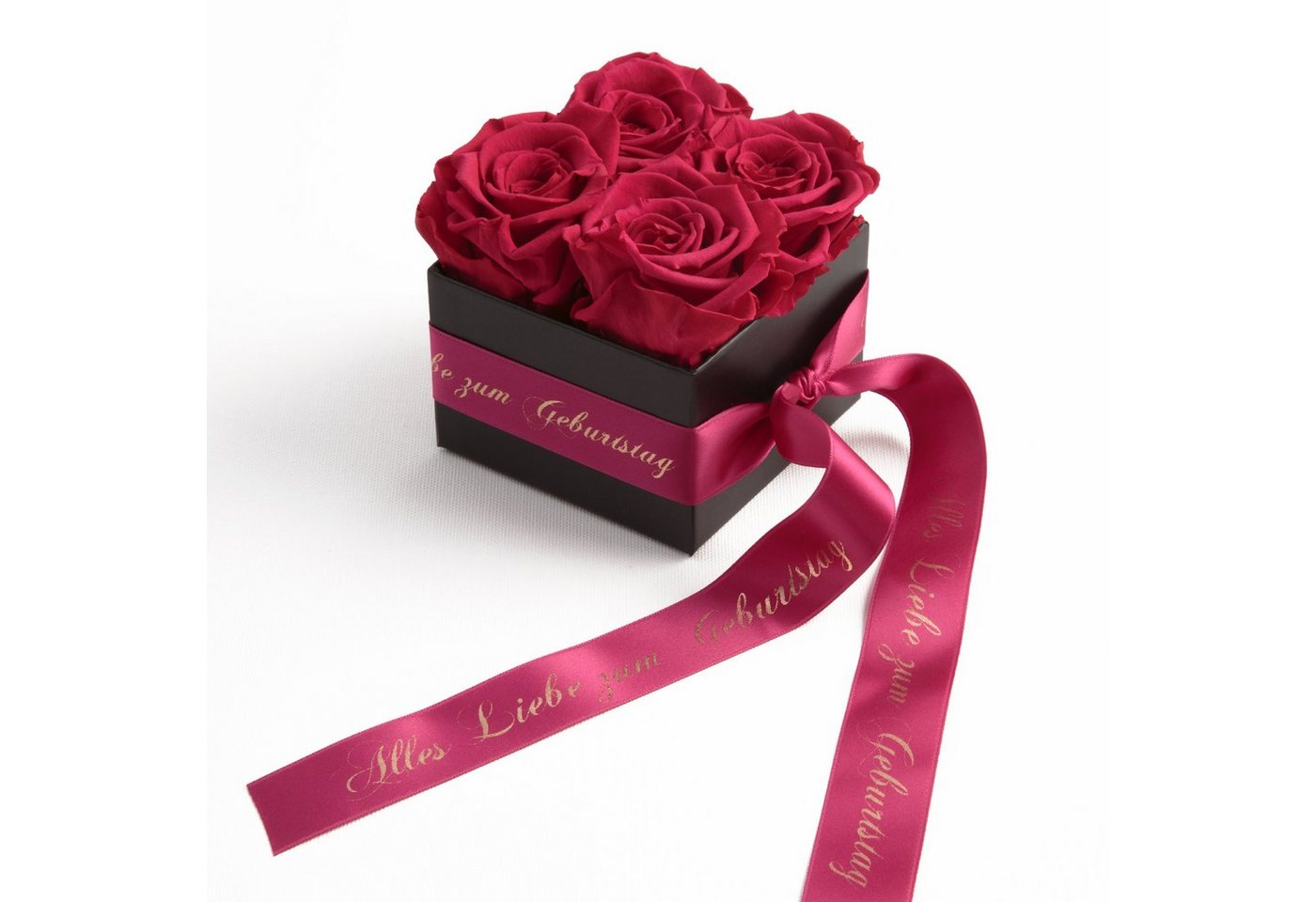 ROSEMARIE SCHULZ Heidelberg Dekoobjekt Rosenbox echte Rosen Alles Liebe zum Geburtstag Geschenk für Frauen (1 St), Echte konservierte Rosen von ROSEMARIE SCHULZ Heidelberg