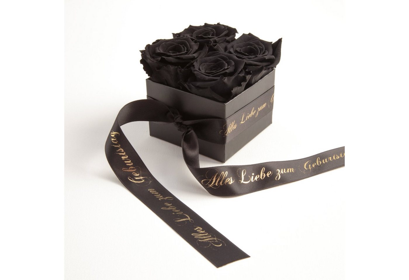 ROSEMARIE SCHULZ Heidelberg Dekoobjekt Rosenbox echte Rosen Alles Liebe zum Geburtstag Geschenk für Frauen (1 St), Echte konservierte Rosen, Made in Germany von ROSEMARIE SCHULZ Heidelberg
