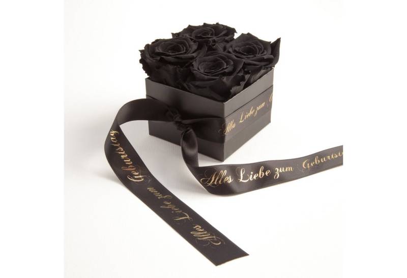ROSEMARIE SCHULZ Heidelberg Dekoobjekt Rosenbox echte Rosen Alles Liebe zum Geburtstag Geschenk für Frauen (1 St), Echte konservierte Rosen, Made in Germany von ROSEMARIE SCHULZ Heidelberg
