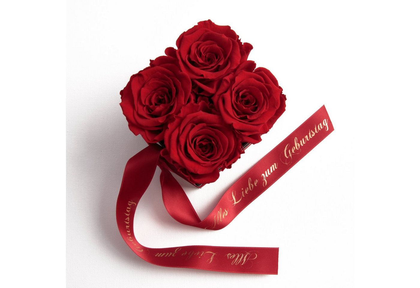 ROSEMARIE SCHULZ Heidelberg Dekoobjekt Rosenbox echte Rosen Alles Liebe zum Geburtstag Geschenk für Frauen (1 St), Echte konservierte Rosen, Made in Germany von ROSEMARIE SCHULZ Heidelberg
