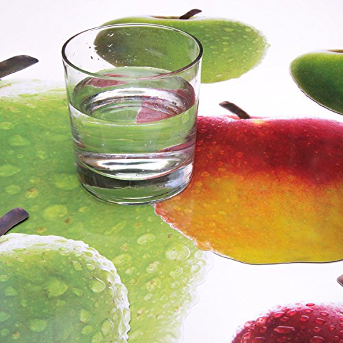 ROSEMARIE SCHULZ® 6 Tischsets rund Motiv Apfel + 6 Glasuntersetzer von ROSEMARIE SCHULZ Heidelberg
