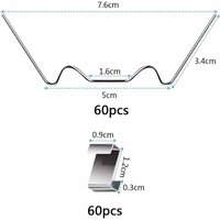 120 Stück Gewächshaus-Verglasungsklammern, Gewächshaus-Verglasungsklammern, Gewächshaus-Clips-Zubehör, Gewächshaus-Verglasungsklammern, 120 Stück Gewächshaus-Verglasungsklammern, Gewächshaus-Verglasungsklammern, Gewächshaus-Clips-Zubehör, Gewächshaus-Verglasungsklammern, von ROSEMARY