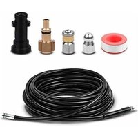 LaBlanc - 15 m flexibles Hochdruck-Entblocker-Schlauch-Set mit Adapter, geeignet für Kärcher K2 K3 K4 K5 K6 K7 LaBlanc - 15 m flexibles Hochdruck-Entblocker-Schlauch-Set mit Adapter, geeignet für Kärcher K2 K3 K4 K5 K6 K7 von ROSEMARY