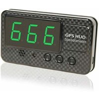 C60 GPS-Digital-Tachometer, 5,5 Zoll, universelles HUD-Head-Up-Display, Geschwindigkeitsalarm, Warnung vor müdem Fahren, Windschutzscheiben-Projekt von ROSEMARY