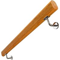 LaBlanc - Rutschfeste Handläufe aus Holz, rutschfeste Handlauf-Korridor-Stützstangen für den Dachboden im Innenbereich, 2 Edelstahlhalterungen von ROSEMARY