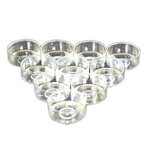 ROSENICE 100 Stücke Teelichthüllen Kunststoff Kerzenglas transparente Kerzenhalter für Kerzen Dekor von rosenice