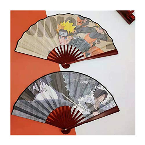 1 x Naruto Papierfächer, faltbar, Bambus, blanko, chinesischer Handfächer, Hochzeits- und Party-Geschenk. von ROSETOR