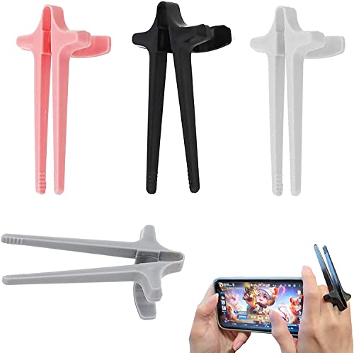 4 x Finger-Essstäbchen für Gamer, Snack-Clips, Gaming-Fingerhüllen, Game-Controller, Spiel-Zubehör, lustige Essstäbchen von ROSETOR