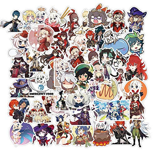 50 Stück Genshin Aufkleber Genshin Impact Sticker Pack Genshin Impact Merch-Aufkleber für Kinder Mädchen Teenager 50 Stück Genshin Aufkleber Genshin Impact Sticker Pack Genshin Impact Merch-Aufkleber für Kinder Mädchen Teenager von ROSETOR
