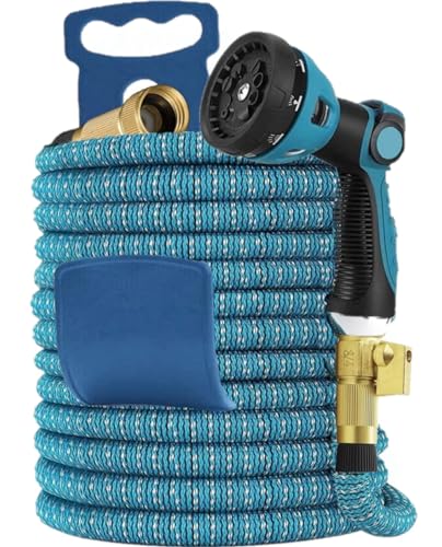 Gartenschlauch flexibel 15m wasserschlauch flexibel gartenschlauch flexibel flexibler gartenschlauch dehnbarer schlauch flexibel flexibler schlauch flexibler wasserschlauch flex (Himmelblau 15m) von ROSEVIEW