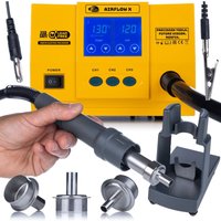 Rosfix AirFlow X – SMT Lötstation 1300W Touch LCD TurboPro 3 Kanäle Bürstenloser Turbinenmotor Auto Sleep Bleifrei Elektronik Reparatur Set Rosfix AirFlow X – SMT Lötstation 1300W Touch LCD TurboPro 3 Kanäle Bürstenloser Turbinenmotor Auto Sleep Bleifrei Elektronik Reparatur Set von ROSFIX