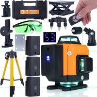 Set Rosfix Orange Tiger ROT16L – Laser-Wasserwaage mit 16 Linien Grün 532 nm, IP54, 3 Modi Profi-Messwerkzeug mit Stativ, Akku & Zubehör Set Rosfix Orange Tiger ROT16L – Laser-Wasserwaage mit 16 Linien Grün 532 nm, IP54, 3 Modi Profi-Messwerkzeug mit Stativ, Akku & Zubehör von ROSFIX