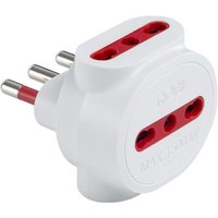Rosi - dreifach-adapter 3 x 2p+e 10/16a 250v weiß - rs7703b von ROSI