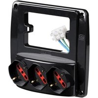 Rosi - materiale elettrico wandsteckdose emilia smart 2p+e 10/16a schwarz - rs94133 von ROSI