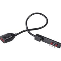 Rosi - Flache Verlängerung 3 m mit ultraflachem Stecker 10 a 2P+T Farbe Schwarz Rose RS92039 von ROSI