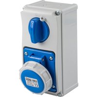 Toma Industrial Vertical Enclavada 16A 6H 2P+T Rosi Azul 19.3216B6 von ROSI