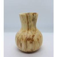 Spalted Birch Bud Vase Minimalist Style Handgedreht Hohlform von ROSIANWOOD