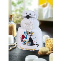 Frottier-Katze mit Motiv von der Künstlerin Rosina Wachtmeister von ROSINA WACHTMEISTER