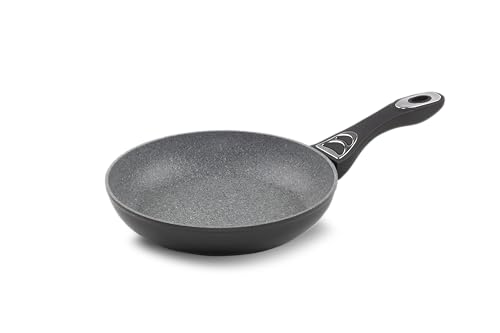 ROSMARINO Bratpfanne 28 cm - Geeignet für Induktionskochfelder und Andere Kochfelder - In der Schweiz Entwickelte Rohmineralbeschichtung - Stay Cool Griff von ROSMARINO
