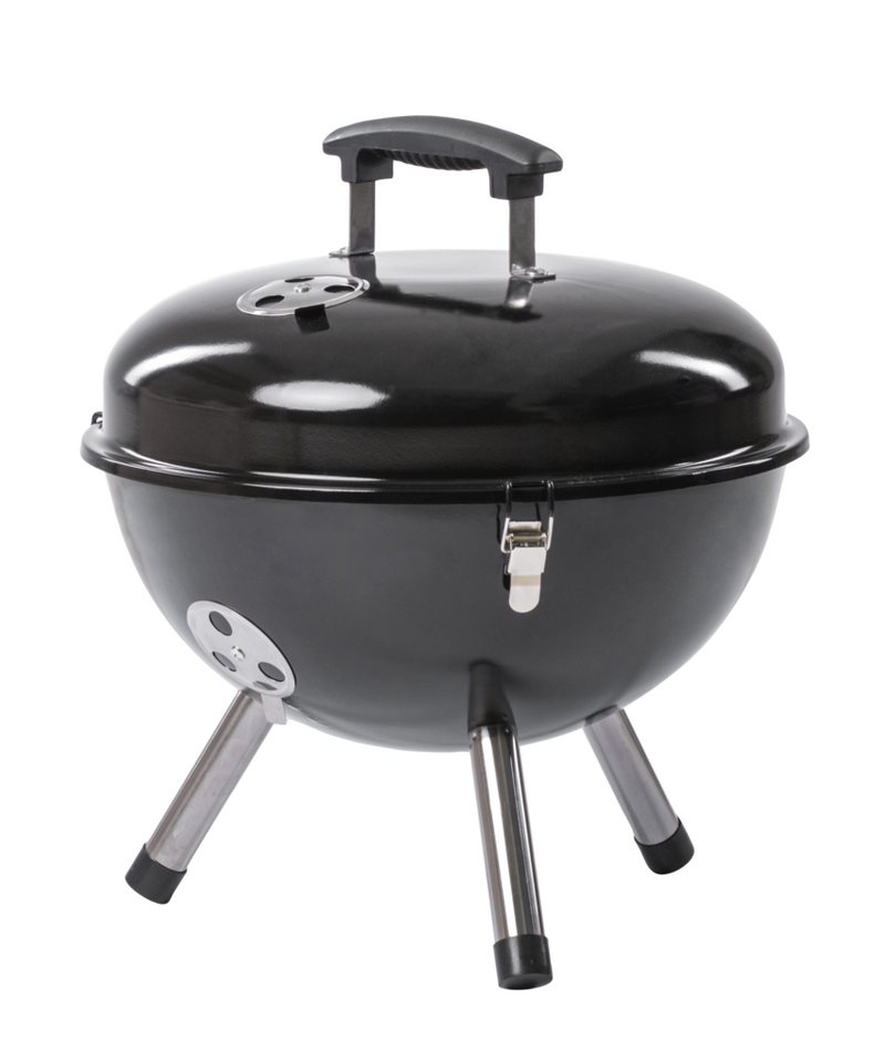 ROSMARINO Holzkohlegrill Tragbarer Holzkohlegrill mit robustem Stahlrahmen & praktischem Design von ROSMARINO