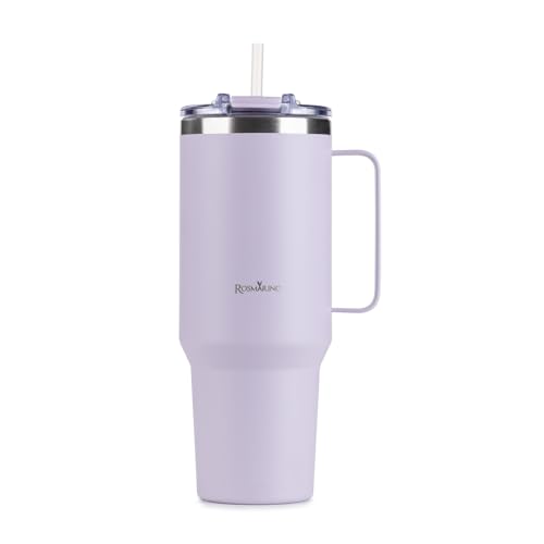 ROSMARINO Thermobecher XXL 1160ml Edelstahl Isolierbecher mit Strohhalm | Hält 11h Kalt & 7h Warm | Thermosflasche Auslaufsicher | BPA-frei | Kaffeebecher To Go von ROSMARINO