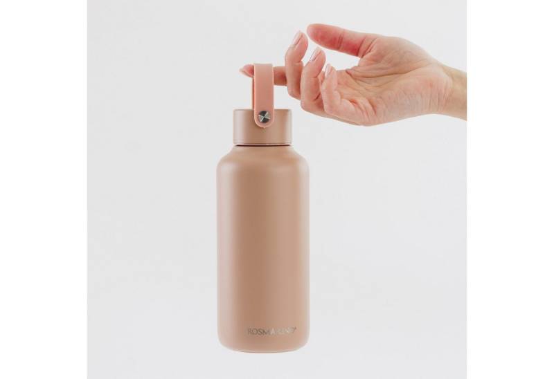 ROSMARINO Trinkflasche Wasserflasche mit Griff – Edelstahl, isoliert & auslaufsicher von ROSMARINO