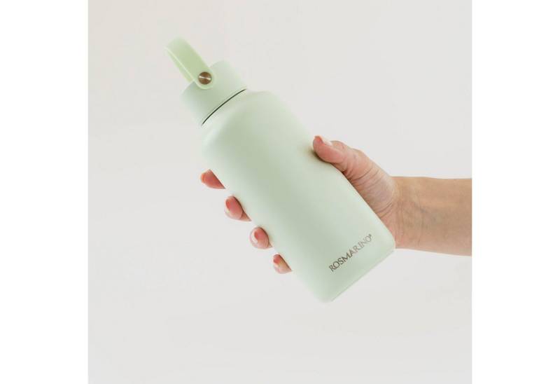 ROSMARINO Trinkflasche Wasserflasche mit Griff – Edelstahl, isoliert & auslaufsicher von ROSMARINO