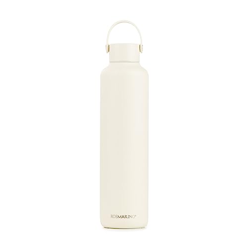 Rosmarino Trinkflasche I 1000 ml pure Frische I Genießen Sie Ihre Getränke optimal temperiert mit dieser Thermoskanne I Rostfreier Stahl, Silikon und ein komfortabler PP-Griff von ROSMARINO