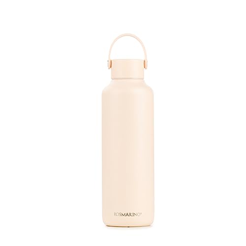 Rosmarino Trinkflasche I 600 ml pure Frische I Genießen Sie Ihre Getränke optimal temperiert mit dieser Thermoskanne I Rostfreier Stahl, Silikon und ein komfortabler PP-Griff" von ROSMARINO