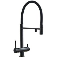 3-Wege-Umkehrosmose-Armatur, ausziehbar, formschön, drehbar von Rosmmel aus der Helios-Serie Schwarz von ROSMMEL