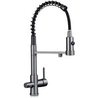 3-Wege-Umkehrosmose-Wasserhahn, abnehmbar, Kochtyp von Rosmmel aus der Zeus-Serie Rotgussgrau 3-Wege-Umkehrosmose-Wasserhahn, abnehmbar, Kochtyp von Rosmmel aus der Zeus-Serie Rotgussgrau von ROSMMEL