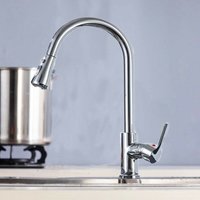 Küchenarmatur, abnehmbar und ausziehbar, drehbare 360 ° gekrümmte Linien Verchromt Küchenarmatur, abnehmbar und ausziehbar, drehbare 360 ° gekrümmte Linien Verchromt von ROSMMEL